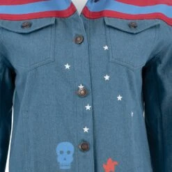 Doctor Strange 2 Cosplay Costumes Miss America Blue Coat -One Hero Suits Store m20220475a 10