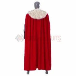 Thor 4 Cosplay Costumes Fur Collar Black Top Level Suits -One Hero Suits Store m20220487a 6
