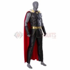 Thor 4 Cosplay Costumes Fur Collar Black Top Level Suits -One Hero Suits Store m20220487a 7