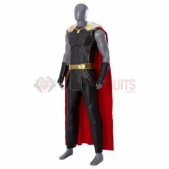 Thor 4 Cosplay Costumes Fur Collar Black Top Level Suits -One Hero Suits Store m20220487a 8