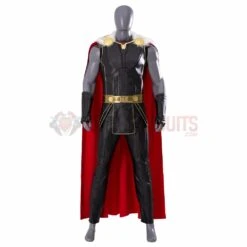 Thor 4 Cosplay Costumes Fur Collar Black Top Level Suits -One Hero Suits Store m20220487a 9
