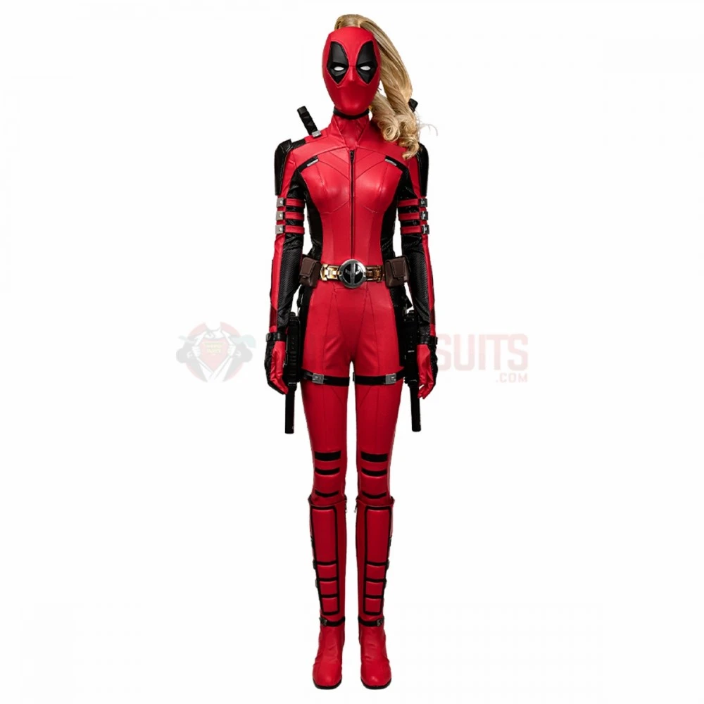 Deadpool 3 Lady Deadpool Cosplay Costumes Female Leather Suits Top Level 4 Deadpool 3 Lady Deadpool Cosplay Costumes Female Leather Suits Top Level - Image 2