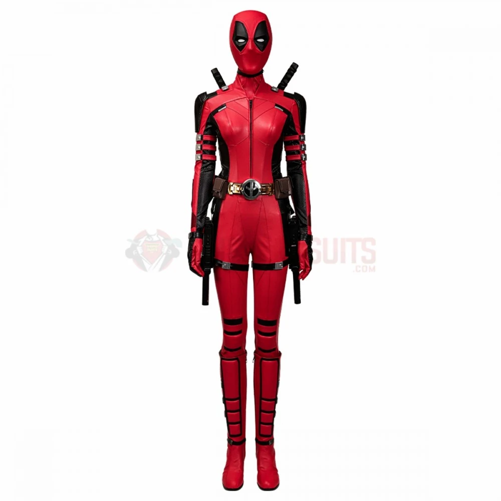 Deadpool 3 Lady Deadpool Cosplay Costumes Female Leather Suits Top Level 5 Deadpool 3 Lady Deadpool Cosplay Costumes Female Leather Suits Top Level - Image 3