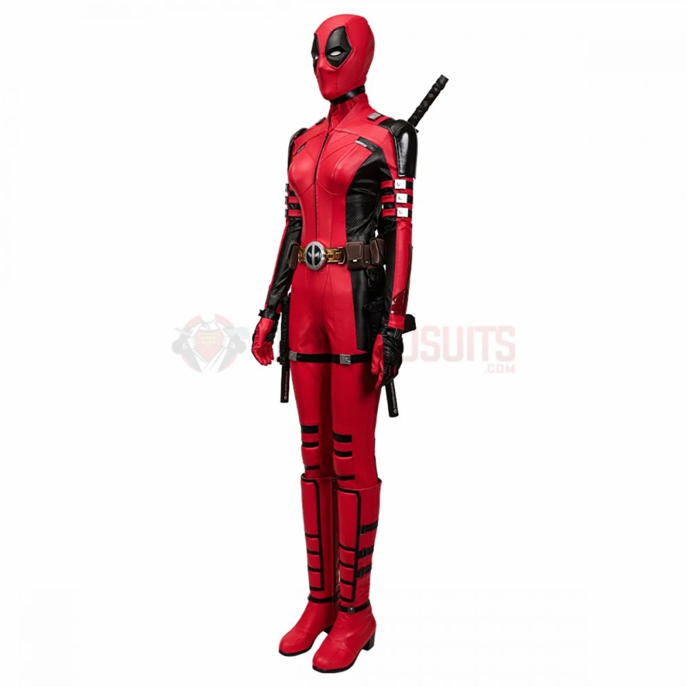 Deadpool 3 Lady Deadpool Cosplay Costumes Female Leather Suits Top Level 7 Deadpool 3 Lady Deadpool Cosplay Costumes Female Leather Suits Top Level - Image 5
