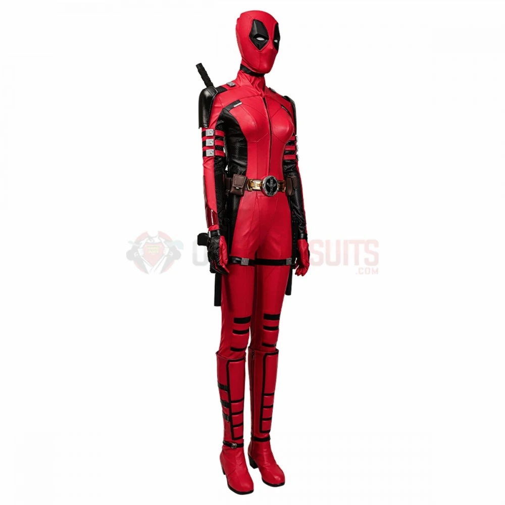 Deadpool 3 Lady Deadpool Cosplay Costumes Female Leather Suits Top Level 6 Deadpool 3 Lady Deadpool Cosplay Costumes Female Leather Suits Top Level - Image 4