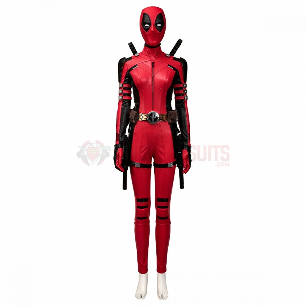 Deadpool 3 Lady Deadpool Cosplay Costumes Female Leather Suits Top Level 9 Deadpool 3 Lady Deadpool Cosplay Costumes Female Leather Suits Top Level - Image 7