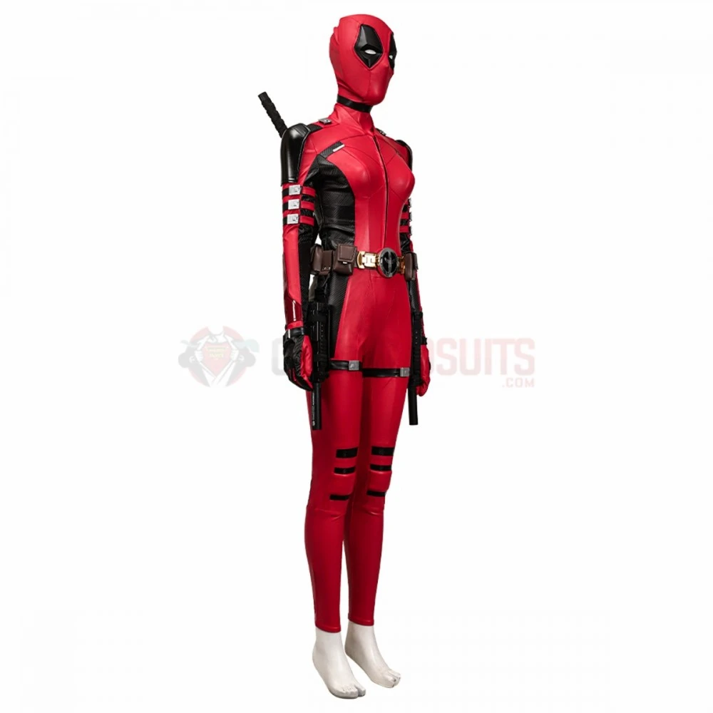 Deadpool 3 Lady Deadpool Cosplay Costumes Female Leather Suits Top Level 11 Deadpool 3 Lady Deadpool Cosplay Costumes Female Leather Suits Top Level - Image 9
