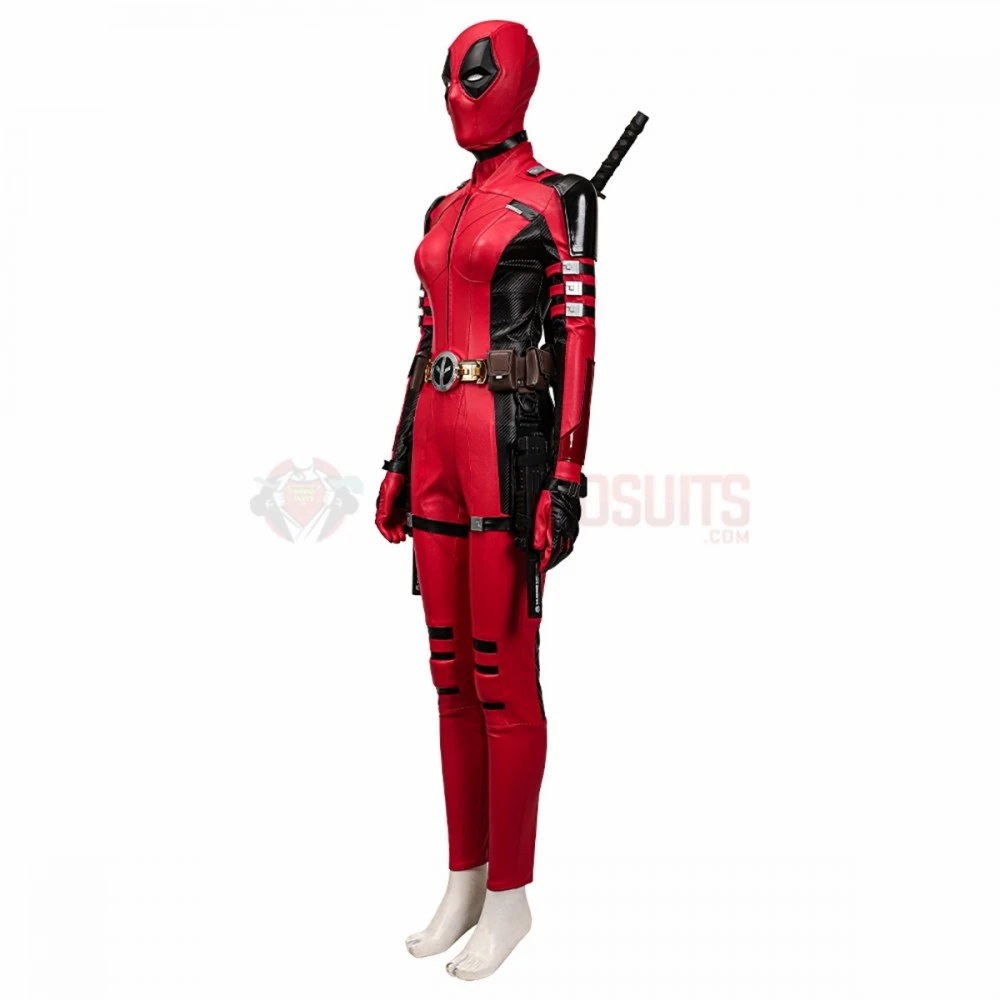 Deadpool 3 Lady Deadpool Cosplay Costumes Female Leather Suits Top Level 10 Deadpool 3 Lady Deadpool Cosplay Costumes Female Leather Suits Top Level - Image 8