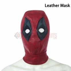 Deadpool Cosplay Costumes Leather Classic Suits -One Hero Suits Store mask 4 1
