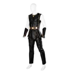 Thor 4 Cosplay Costumes With Fur Collar Black Suits -One Hero Suits Store my22074a 6