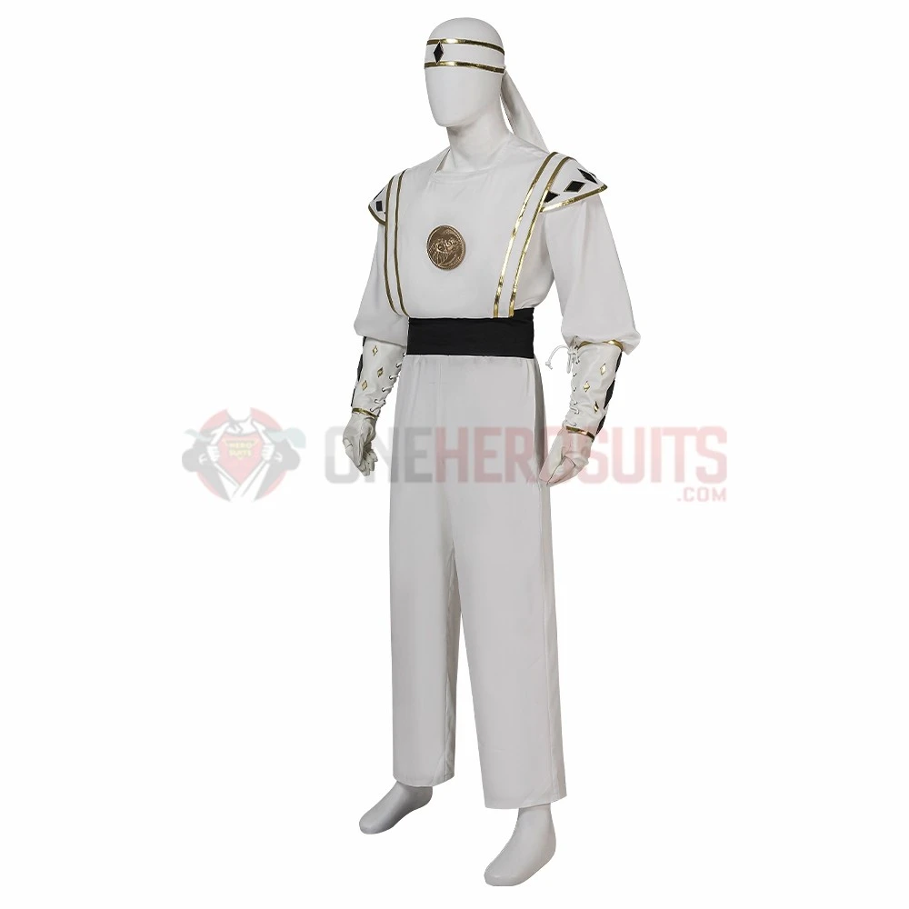 White Ninja Ranger Cosplay Costumes Tommy Oliver Top Level Suits 14 White Ninja Ranger Cosplay Costumes Tommy Oliver Top Level Suits - Image 12