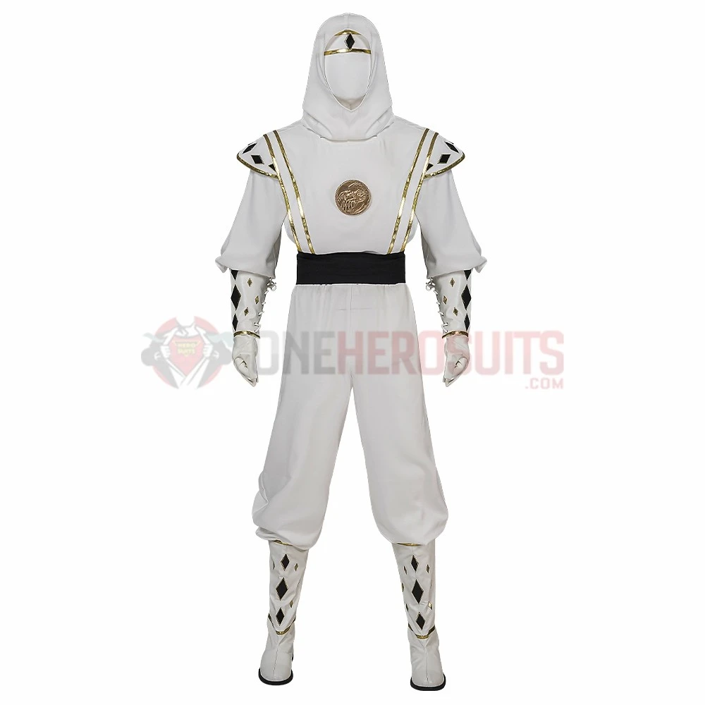 White Ninja Ranger Cosplay Costumes Tommy Oliver Top Level Suits 4 White Ninja Ranger Cosplay Costumes Tommy Oliver Top Level Suits - Image 2