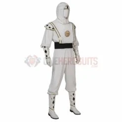 White Ninja Ranger Cosplay Costumes Tommy Oliver Top Level Suits 25 White Ninja Ranger Cosplay Costumes Tommy Oliver Top Level Suits -One Hero Suits Store my23082a 2