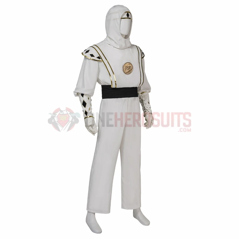 White Ninja Ranger Cosplay Costumes Tommy Oliver Top Level Suits 9 White Ninja Ranger Cosplay Costumes Tommy Oliver Top Level Suits - Image 7