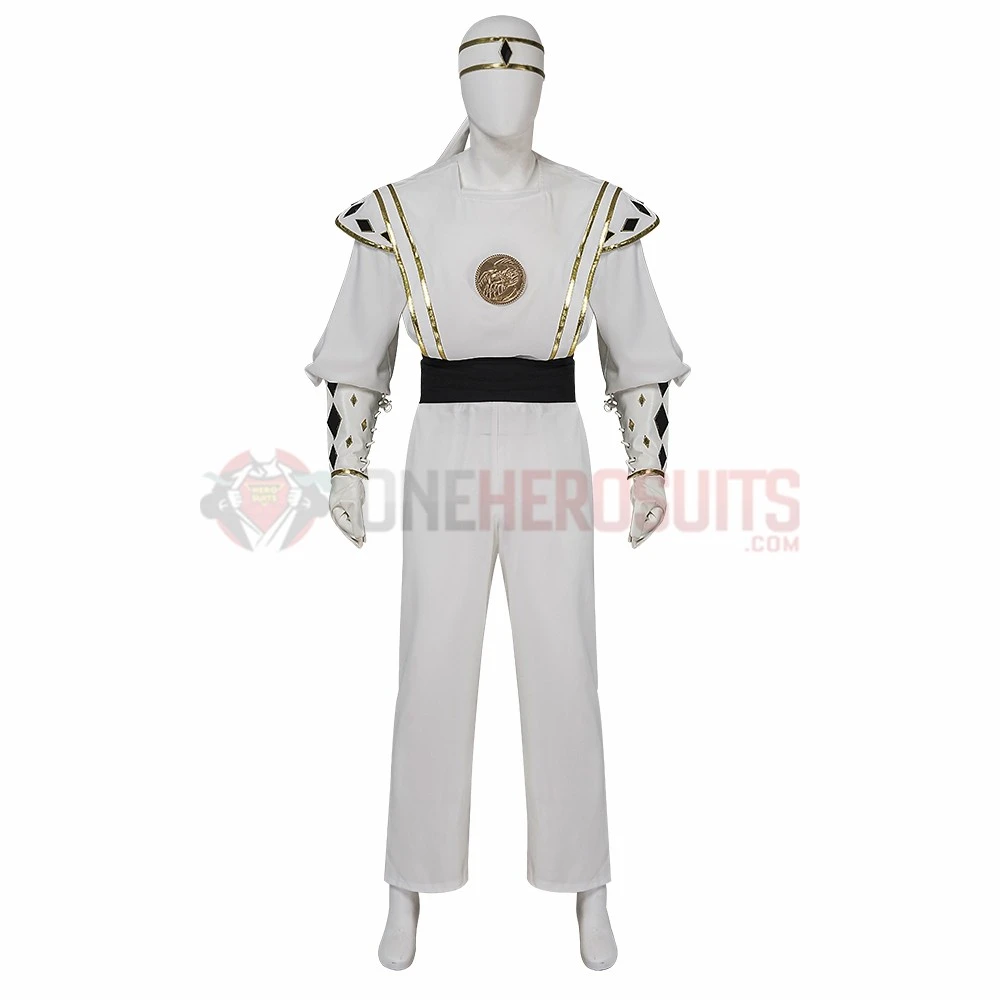 White Ninja Ranger Cosplay Costumes Tommy Oliver Top Level Suits 11 White Ninja Ranger Cosplay Costumes Tommy Oliver Top Level Suits - Image 9