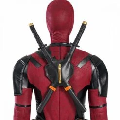Deadpool 3 Cosplay Costumes Red Leather Suits -One Hero Suits Store my23130a 11