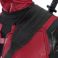 Deadpool 3 Cosplay Costumes Red Leather Suits -One Hero Suits Store my23130a 14