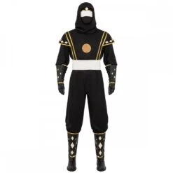 Mighty Morphin Power Rangers Cosplay Costumes Black Ninja Ranger Top Level Suits