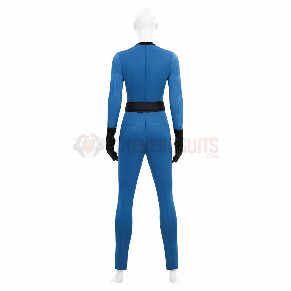 The Fantastic Four First Steps Blue Classic Cosplay Costumes Invisible Woman Suits 11 The Fantastic Four First Steps Blue Classic Cosplay Costumes Invisible Woman Suits - Image 9