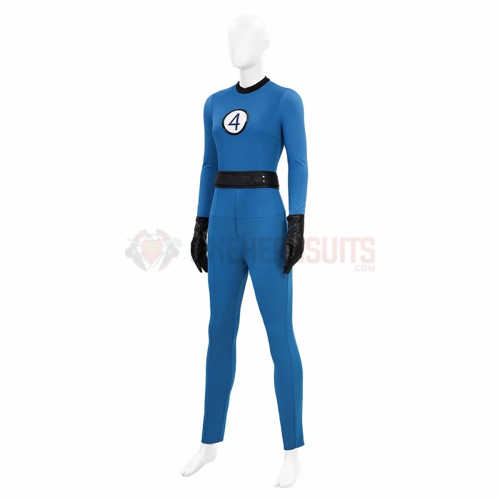 The Fantastic Four First Steps Blue Classic Cosplay Costumes Invisible Woman Suits 9 The Fantastic Four First Steps Blue Classic Cosplay Costumes Invisible Woman Suits - Image 7