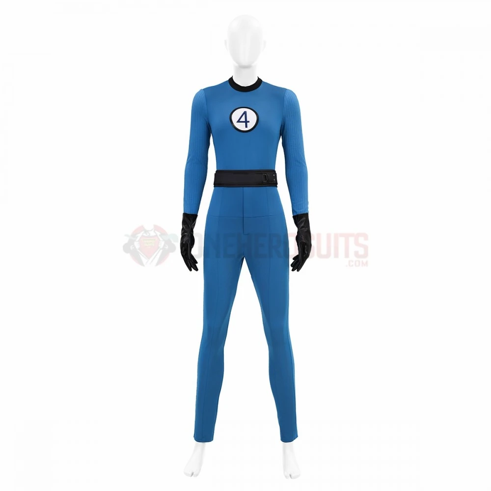 The Fantastic Four First Steps Blue Classic Cosplay Costumes Invisible Woman Suits 8 The Fantastic Four First Steps Blue Classic Cosplay Costumes Invisible Woman Suits - Image 6