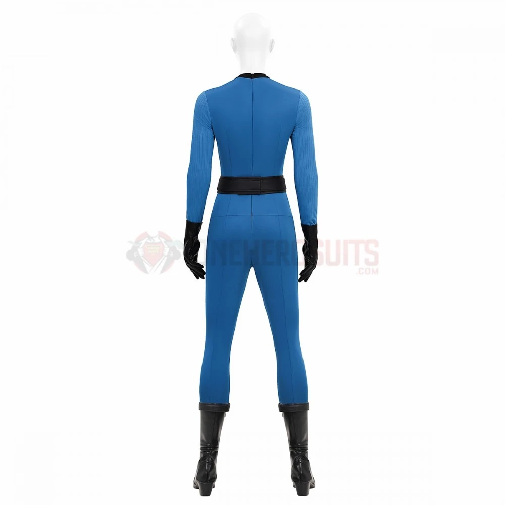 The Fantastic Four First Steps Blue Classic Cosplay Costumes Invisible Woman Suits 7 The Fantastic Four First Steps Blue Classic Cosplay Costumes Invisible Woman Suits - Image 5