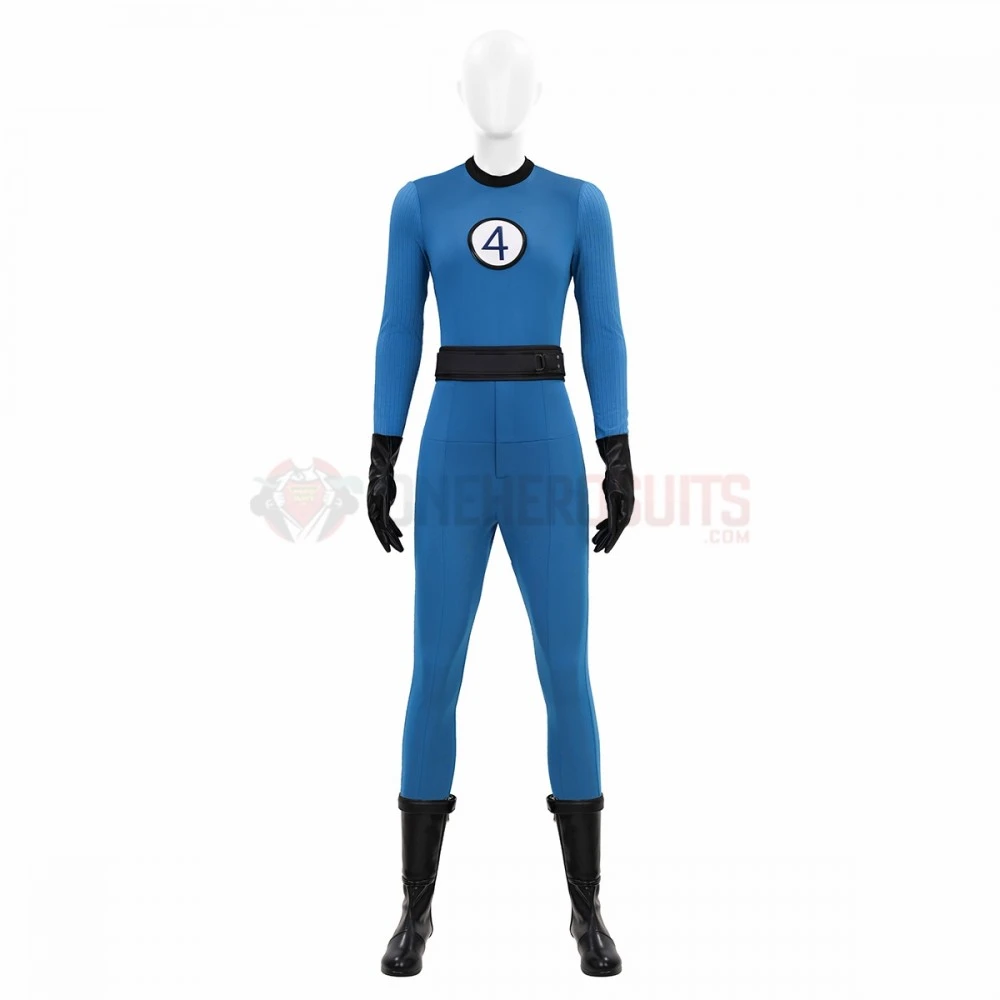 The Fantastic Four First Steps Blue Classic Cosplay Costumes Invisible Woman Suits 4 The Fantastic Four First Steps Blue Classic Cosplay Costumes Invisible Woman Suits - Image 2