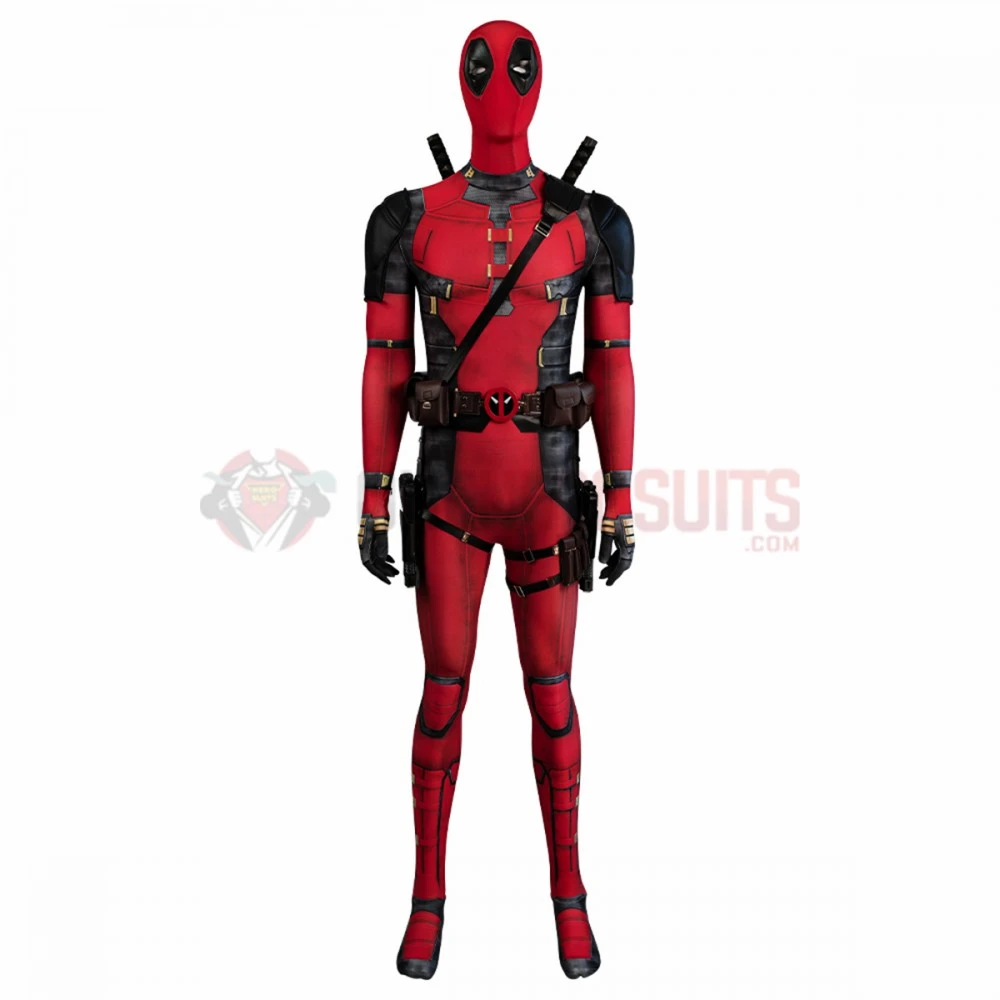 Deadpool & Wolverine Cosplay Costumes Samurai Deadpool Jumpsuits 3 Deadpool & Wolverine Cosplay Costumes Samurai Deadpool Jumpsuits