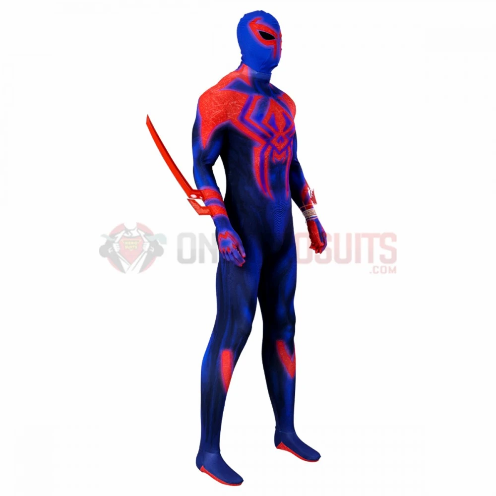 Across The Spider-Verse Spider-Man 2099 Cosplay Jumpsuits With Cloak 18 Across The Spider-Verse Spider-Man 2099 Cosplay Jumpsuits With Cloak - Image 16