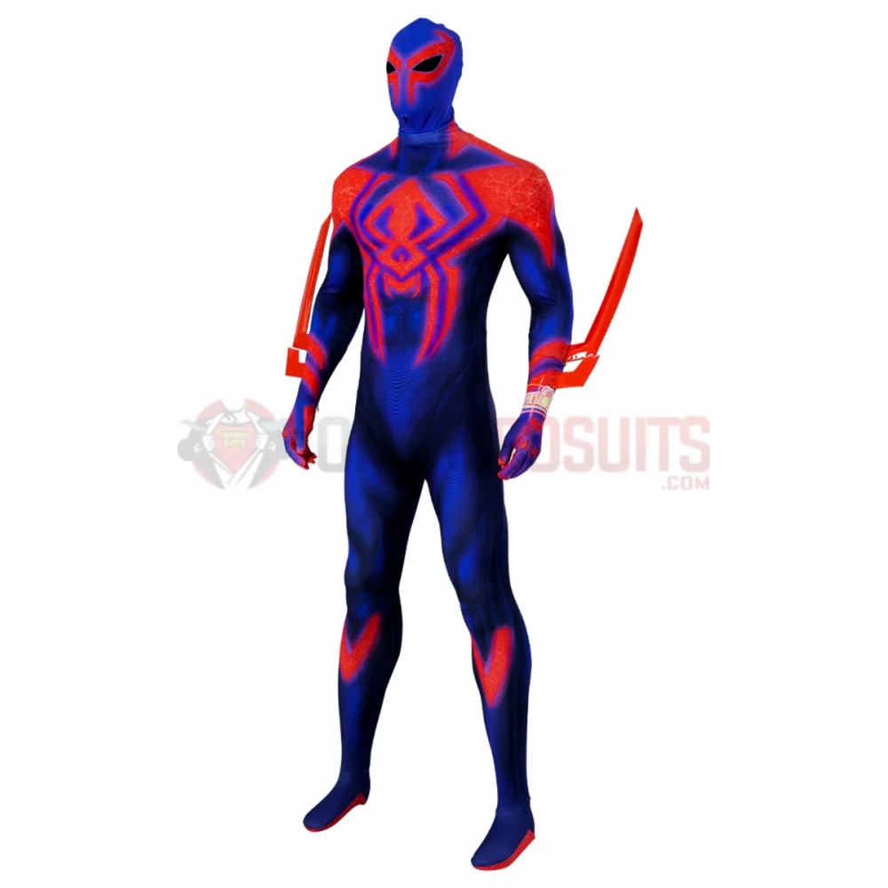 Across The Spider-Verse Spider-Man 2099 Cosplay Jumpsuits With Cloak 19 Across The Spider-Verse Spider-Man 2099 Cosplay Jumpsuits With Cloak - Image 17