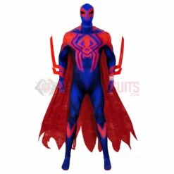 Across The Spider-Verse Spider-Man 2099 Cosplay Jumpsuits With Cloak
