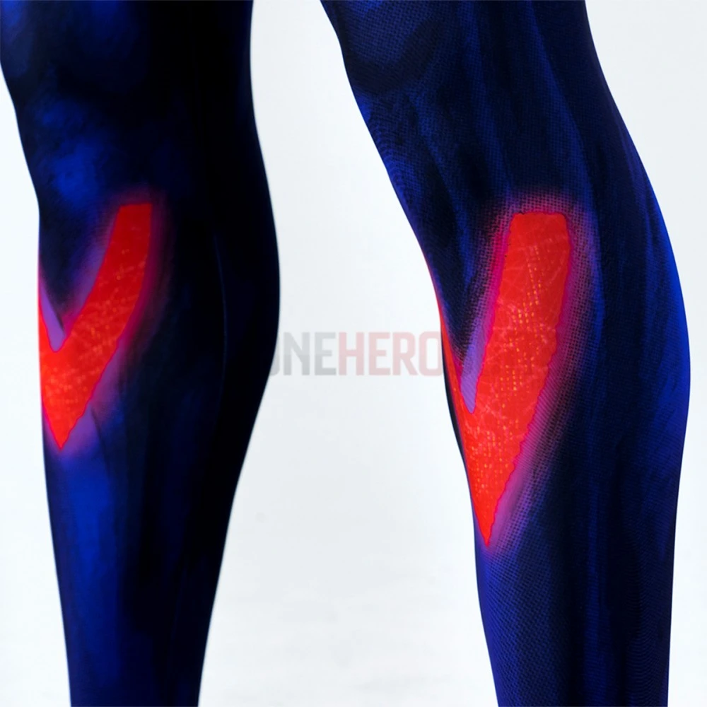 Across The Spider-Verse Spider-Man 2099 Cosplay Jumpsuits With Cloak 6 Across The Spider-Verse Spider-Man 2099 Cosplay Jumpsuits With Cloak - Image 4