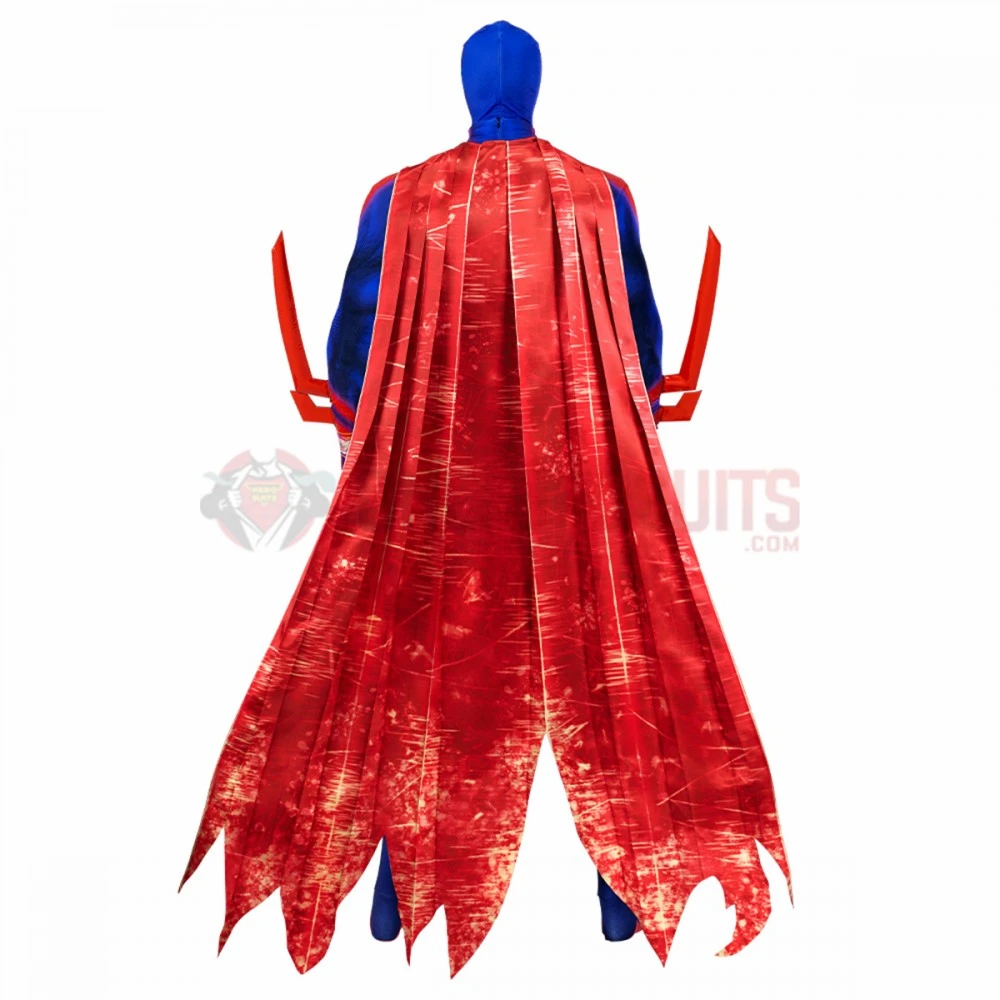 Across The Spider-Verse Spider-Man 2099 Cosplay Jumpsuits With Cloak 7 Across The Spider-Verse Spider-Man 2099 Cosplay Jumpsuits With Cloak - Image 5