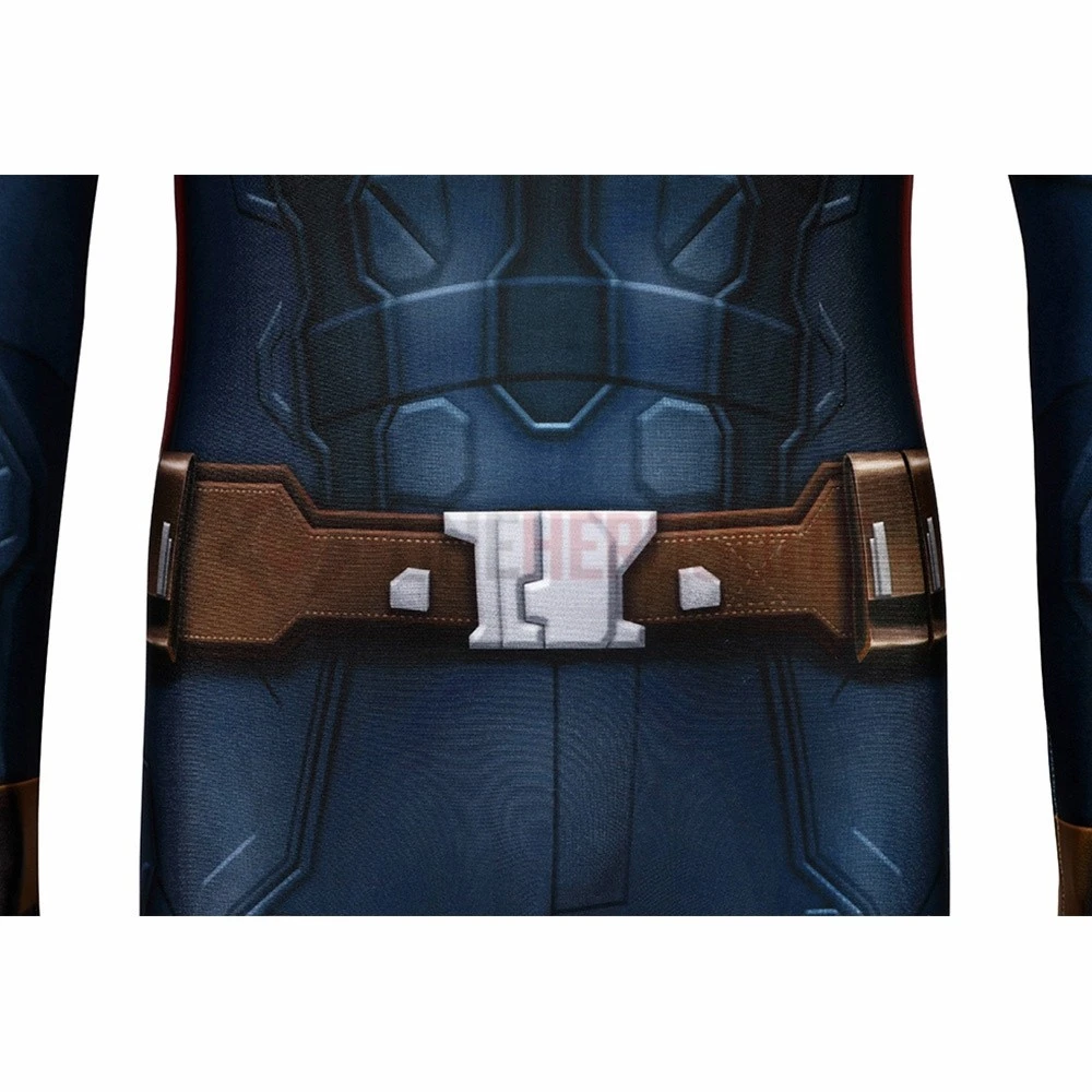 Captain America Suits For Kids Detail Printed Cosplay Costume For Halloween 3 Captain America Suits For Kids Detail Printed Cosplay Costume For Halloween