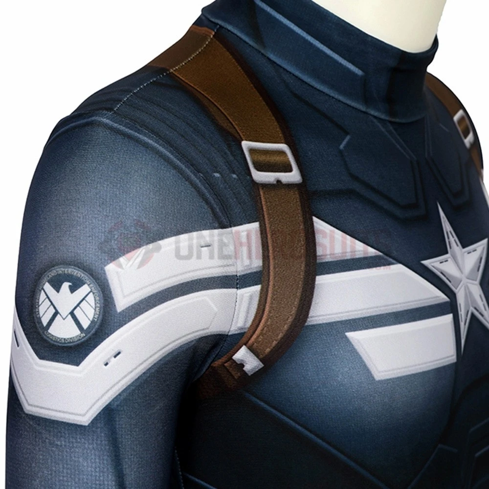 Captain America Suits For Kids Detail Printed Cosplay Costume For Halloween 14 Captain America Suits For Kids Detail Printed Cosplay Costume For Halloween - Image 12