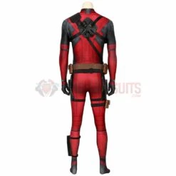 Deadpool Suit 3D Printed Spandex Deadpool Red Cosplay Costume -One Hero Suits Store wtj19003aa 103