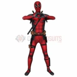 Deadpool Suit 3D Printed Spandex Deadpool Red Cosplay Costume -One Hero Suits Store wtj19003aa 116