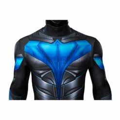 Titans Nightwing Cosplay Costume Detail Printed Spandex Suit -One Hero Suits Store wtj19074ea04