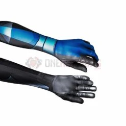Titans Nightwing Cosplay Costume Detail Printed Spandex Suit -One Hero Suits Store wtj19074ea15