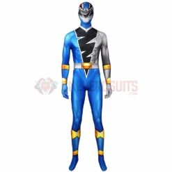 The Blue Ranger Cosplay Costume Ryusoul Blue Spandex Suit -One Hero Suits Store wtj21022ba14