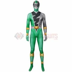 The Green Ranger Cosplay Costume Ryusoul Green Spandex Suit -One Hero Suits Store wtj21023ba10
